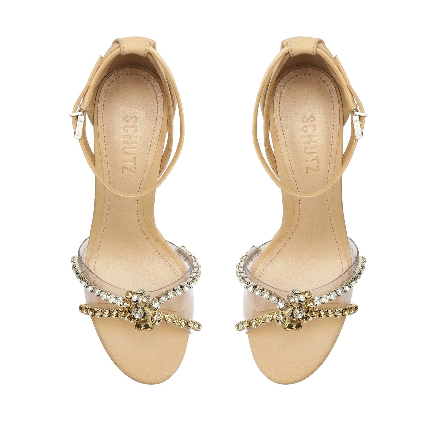 SCHUTZ Jayda Platform Light Nude/Transparente 9 M