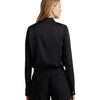 Lauren Ralph Lauren Satin Charmeuse Shirt Black LG