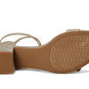 Michael Kors Women's Serena Flex Sandal, Pale Gold/Glitter, 5.5