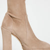 Stuart Weitzman Women's Skyhigh 145mm Platform Booties, Cashmere, Tan, 9 Medium US