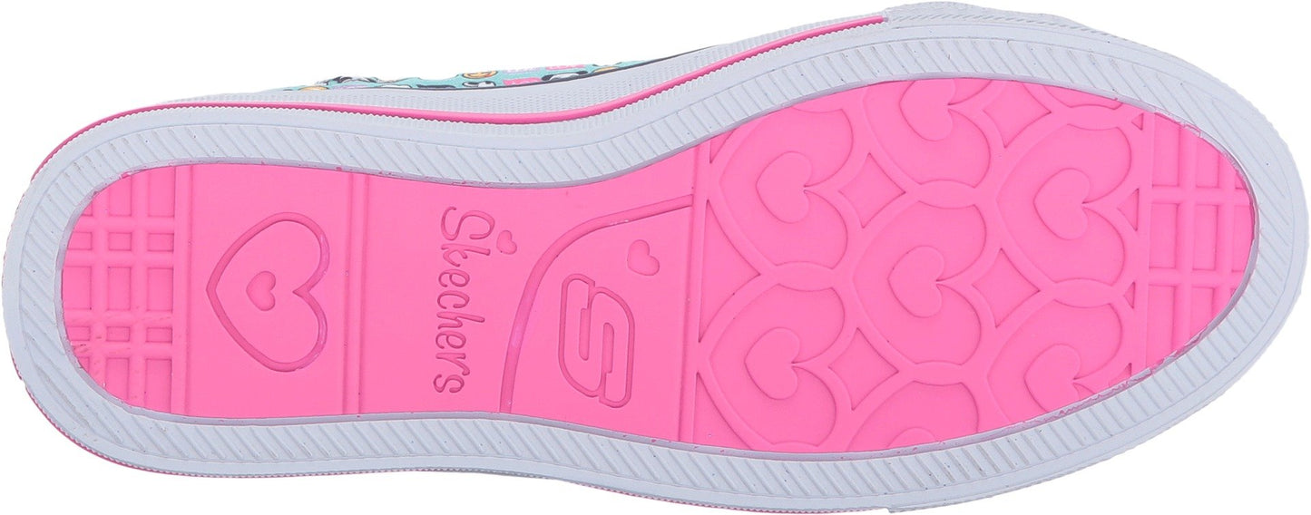 Skechers Kids Girl's Twinkle Toes ¿ Shuffles 10830L Lights (Little Kid/Big Kid) Aqua/Multi Shoe