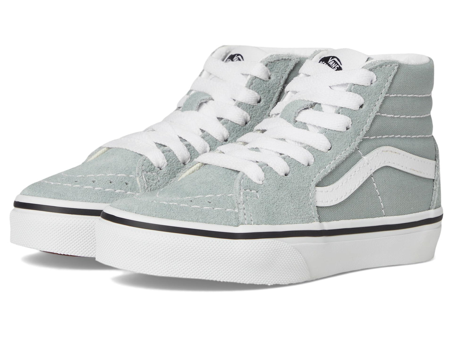 Vans Kids SK8-HI (Little Kid) Sneaker, Color Theory Pure Grey, 1.5 US Unisex