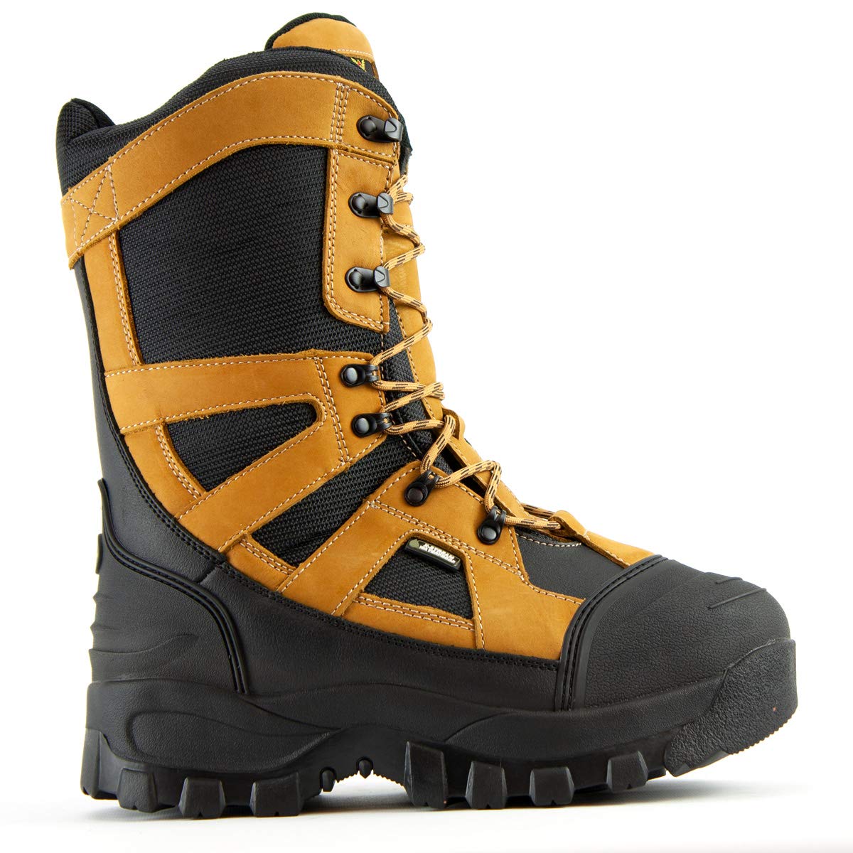 Thorogood Men's 861-4071 12" Endeavor Extreme, Non-Safety Toe Boot, Black and Tan - 12 W US