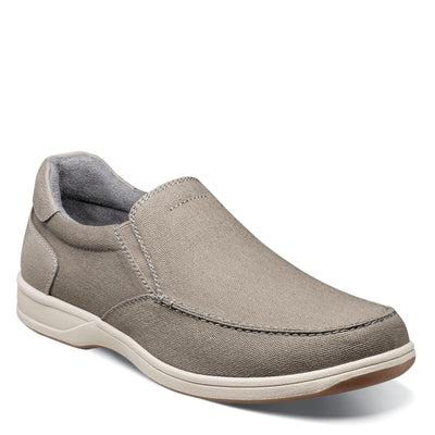 Florsheim Lakeside Canvas Moc Toe Slip On Men's Slip On, 13 2E US, Grey