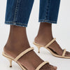 SCHUTZ Women's Taliah Woven Heels, Natural Nibs, 8 Medium US