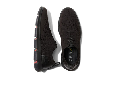 Cole Haan Mens 4.Zerogrand Stitchlite Oxford Black Knit/Black 13 W - Wide