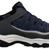 Skechers Men's Afterburn Wonted Memory Fit Slip-On Trainer, Navy/Grey, 14 W US