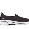 Skechers Women's Go Walk Arch Fit Grateful Sneaker, Black/White, 8 Wide