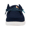 HEYDUDE Boy's Wally Heathered Mesh Navy Size 5 | Youth's Shoes | Youth Slip-on Loafers | Comfortable & Light-Weight