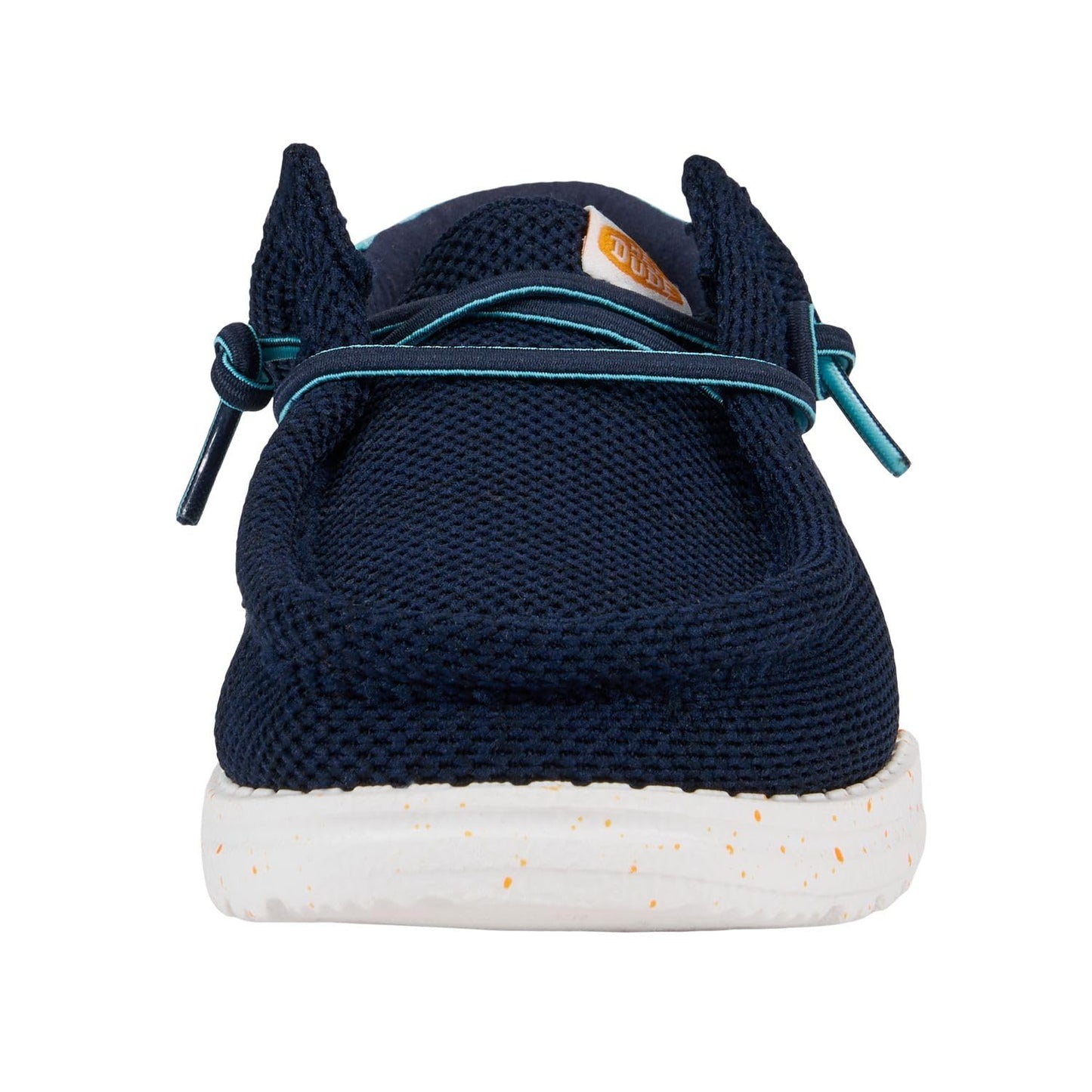 HEYDUDE Boy's Wally Heathered Mesh Navy Size 5 | Youth's Shoes | Youth Slip-on Loafers | Comfortable & Light-Weight