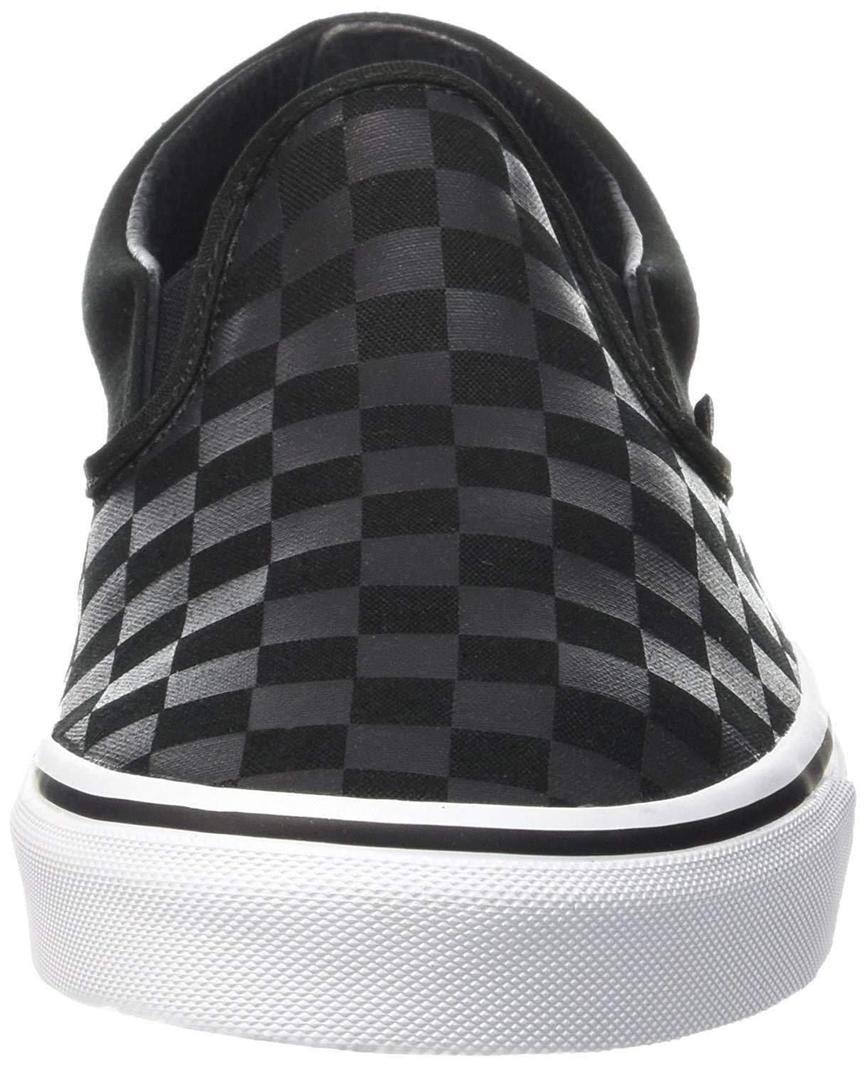 Vans Women's Trainers, Black Pewter Checkerboard, Womens 12