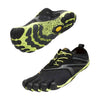 Vibram Men's FiveFingers V-Run | Barefoot Road Running Shoes for Natural Comfort & Stability, Black/Yellow, 39 EU / 7.5-8 US
