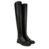 Franco Sarto Womens Angeli Over The Knee Boot Black Stretch 11 M