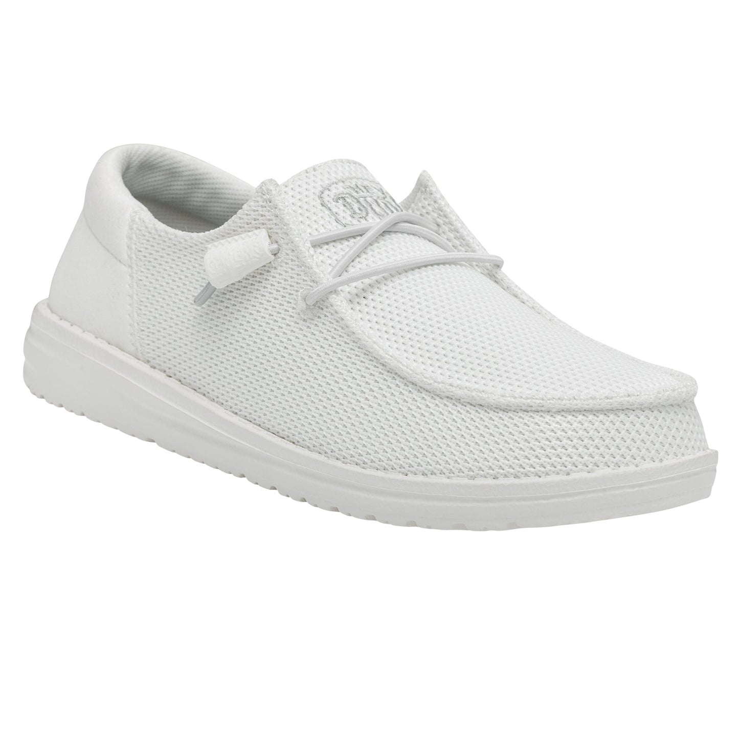 HEYDUDE Women's Wendy Funk Mono, White Size 5 | Lightweight Slip On with Cushioned Comfort and Easy On Design