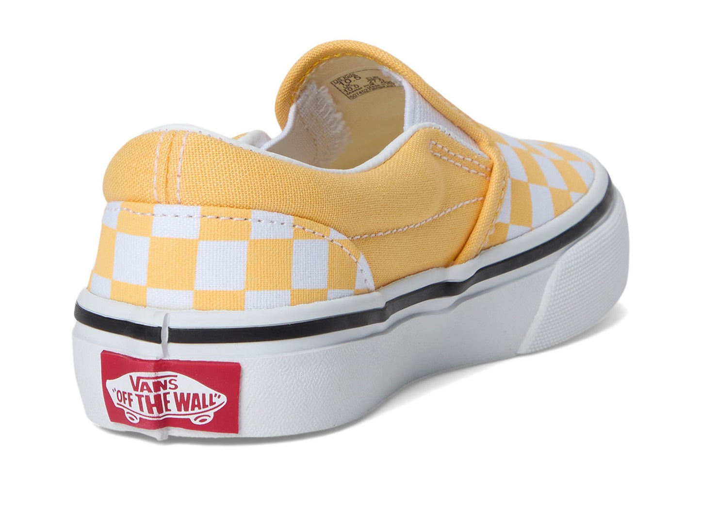 Vans Kids Unisex Classic Slip-on (Little Kid), Color Theory Checkerboard Banana Cream, 13 Medium