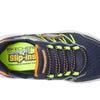 Skechers Kids Boys Turbo Tread Sneaker, Navy/Orange, 10.5, Little Kid