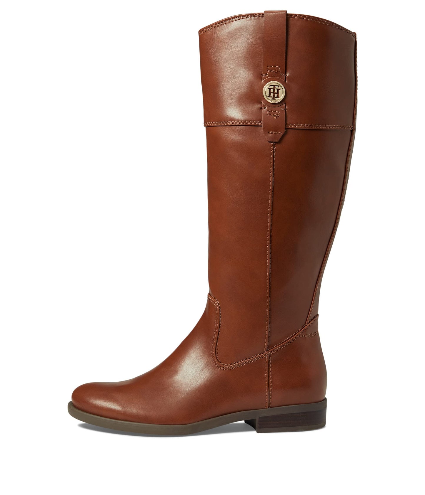 Tommy Hilfiger Women's Shano Riding Boot, Medium Brown, 7