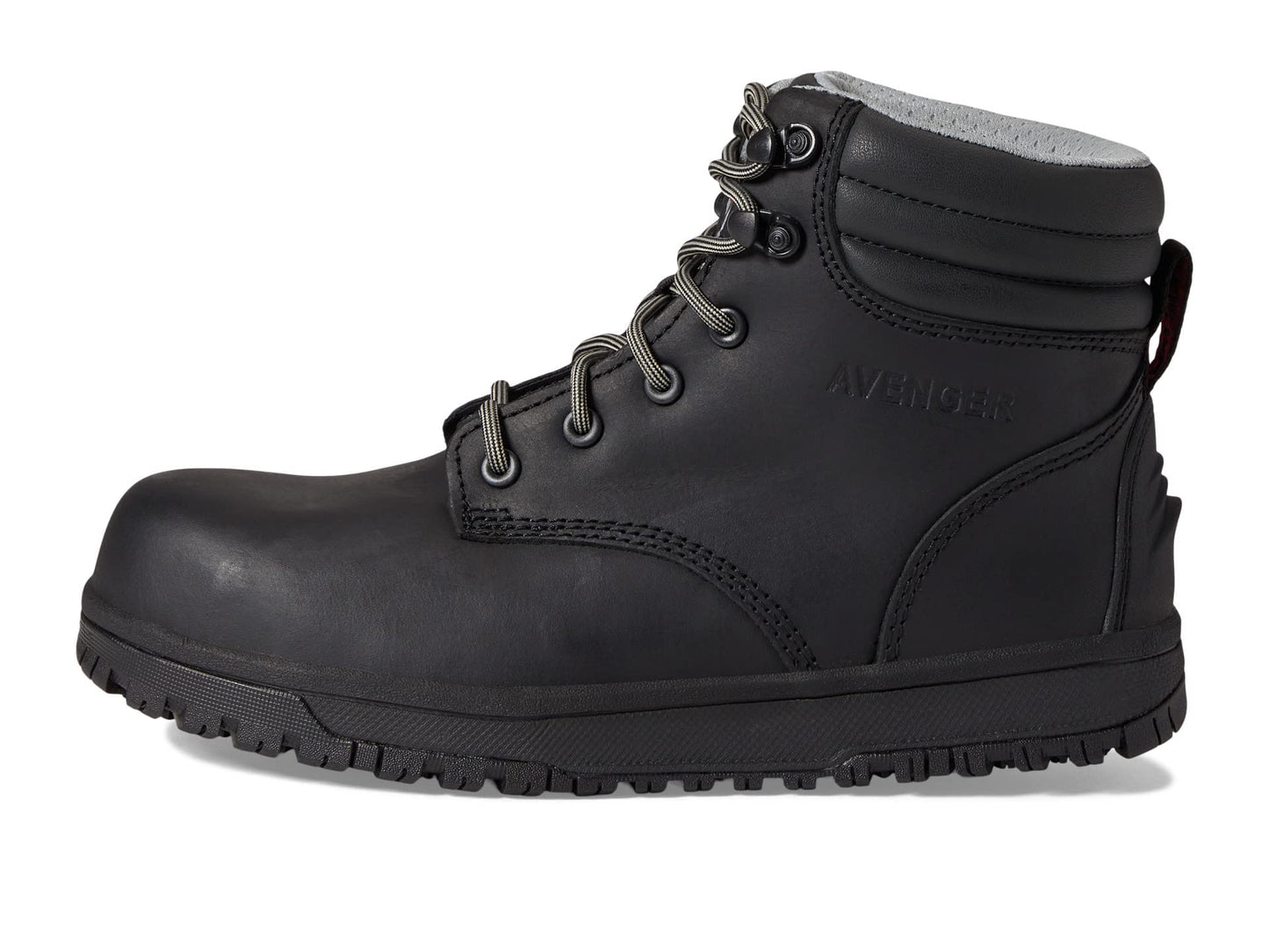 Avenger Work Boots Reflex Shoes for Women – Leather Upper – PU Midsole – Mesh Lining – Flex-Welt Construction Black 10 B - Medium