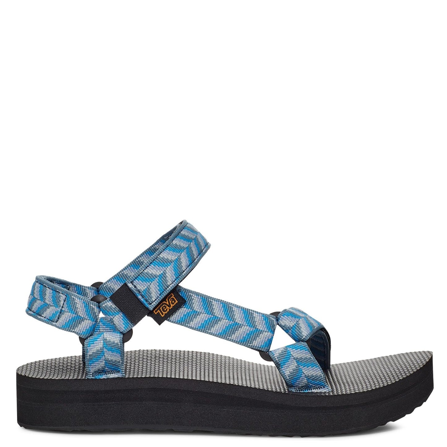 Teva Women's Midform Universal Sandal, Retro Geometric Blue, 5