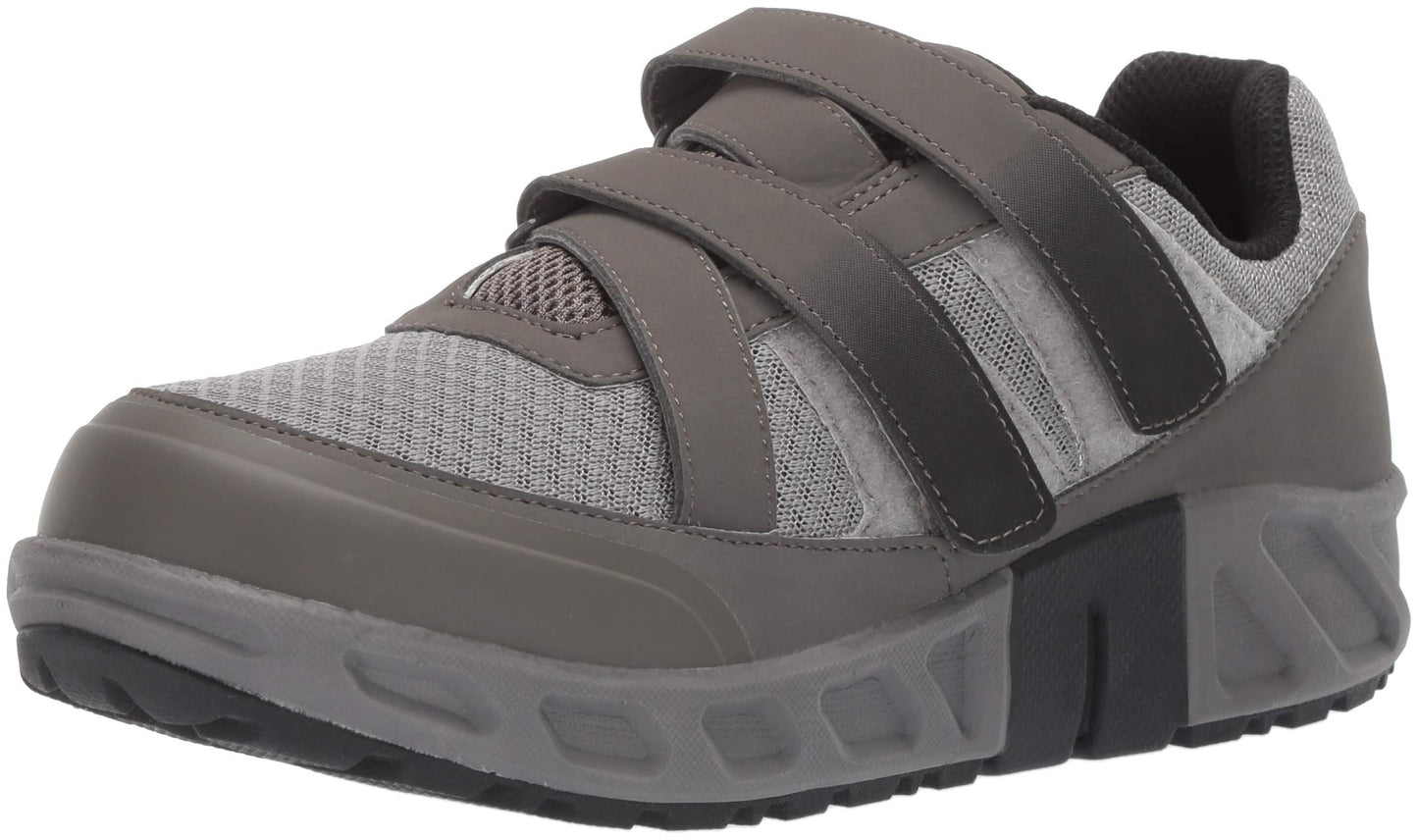 Propet Men's Matthew Strap Sneaker, Grey, 13 D US