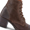 Frye Sabrina 6G Lace Up Women's Ankle & Bootie Boots - Premium Leather, Stylish and Comfortable Footwear for Every Occasion, Dark Brown - 9.5
