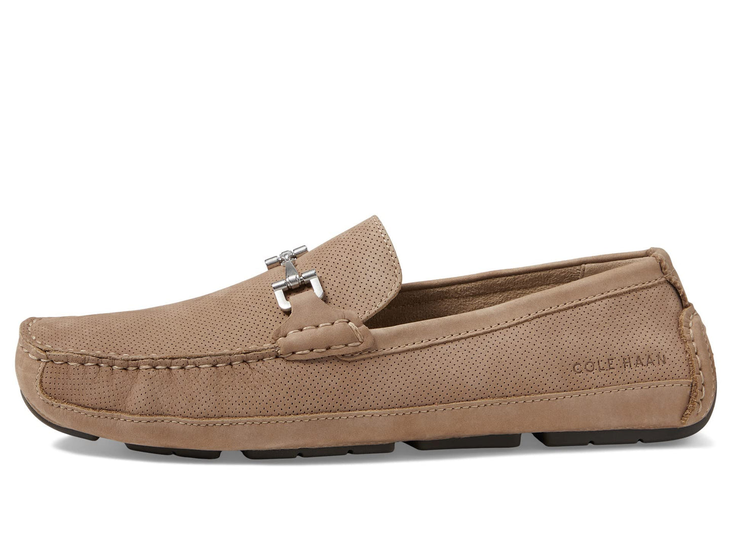 Cole Haan Wyatt Bit Driver Dune Nubuck Perf/Nicotine 10 D (M)