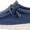 HEYDUDE Men’s Wally Washed Steel Blue Size 10 | Men’s Shoes | Men’s Lace Up | Comfortable & Light-Weight