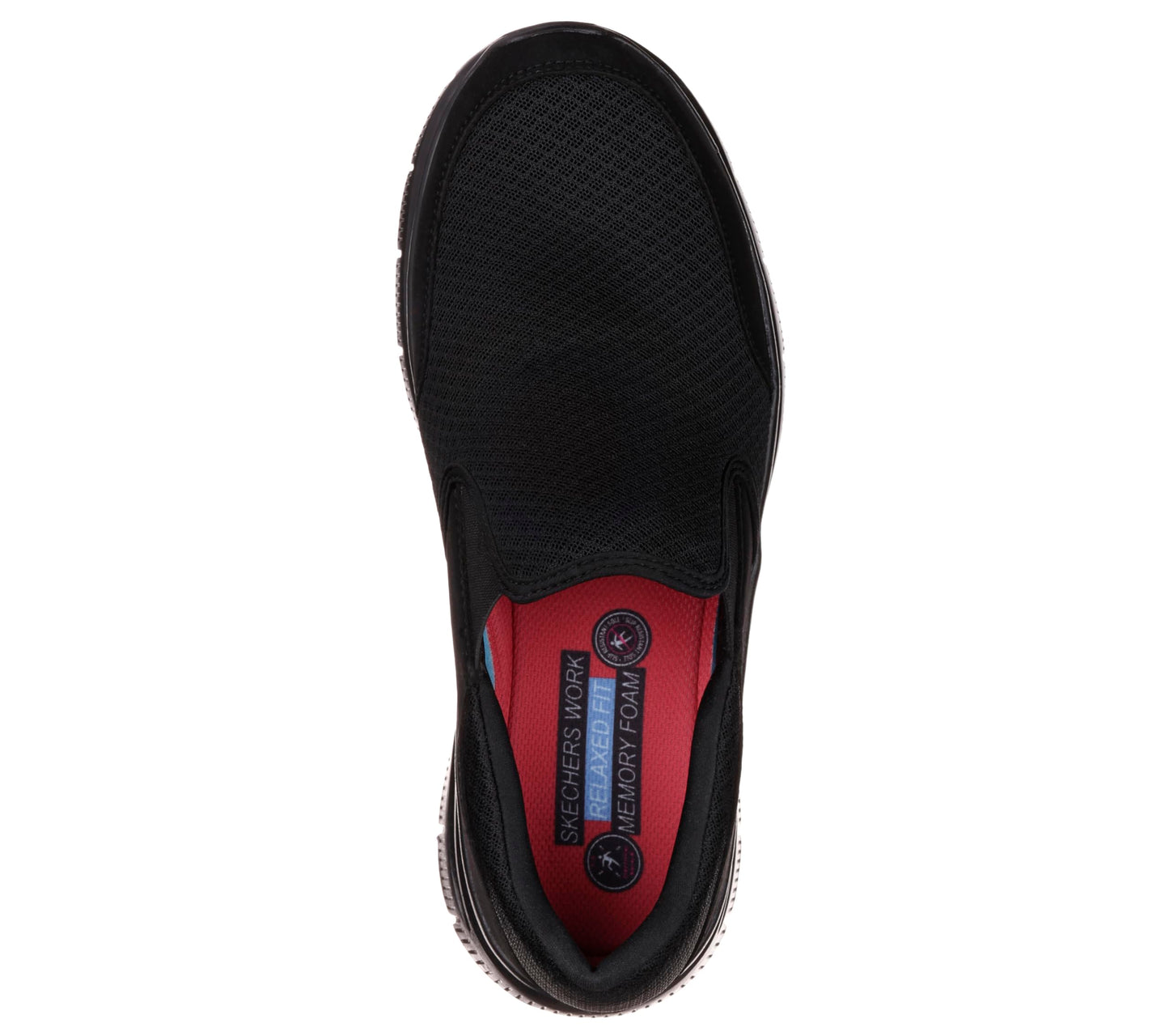 Skechers Men's Skechers Men's Flex Advantage Slip Resistant Sr Mcallen Slip on Work Shoe, Black, 10 Wide