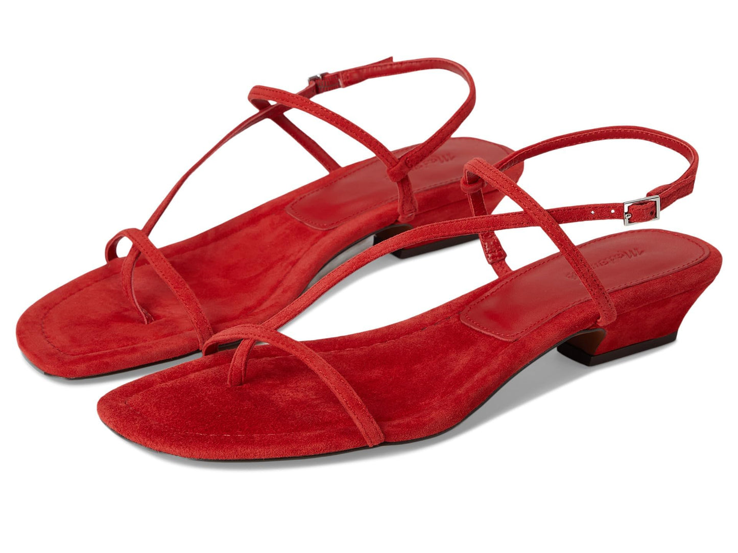 Madewell Women's Tonio Strappy Sandal, Bandana Red, 7.5 Medium