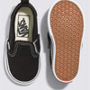 Vans - Toddler Slip-On V Shoes with Fastner, Color (Canvas) Black/True White, Size: 6.5 M US Toddler