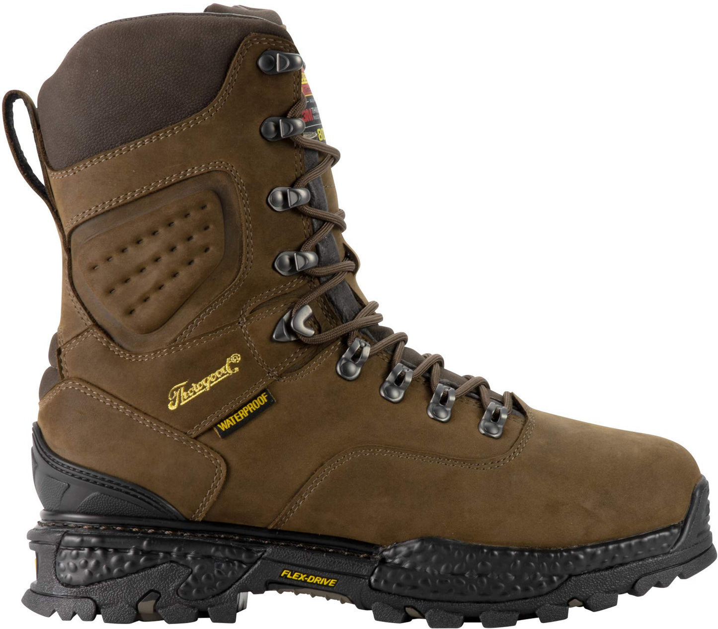 Thorogood Infinity FD Series 9” Waterproof Hunting and Hiking Boots for Men, with Full-Grain Leather, 800g Insulation, and Anti-Fatigue Traction Outsole, Studhorse - 8 M US