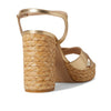 Stuart Weitzman Womens Dayna Platform Sandal Golden/Natural 7 Medium