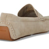 Cole Haan Men's Grand Laser Penny Drivers, Light Sesame Suede/Gum, 8-W US