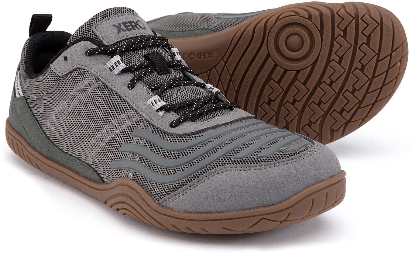 Xero Shoes Men’s 360 Barefoot Training Shoes, Steel Gray/Thyme, 8