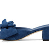 Stuart Weitzman Loveknot 50 Block Slide Indigo 8 B