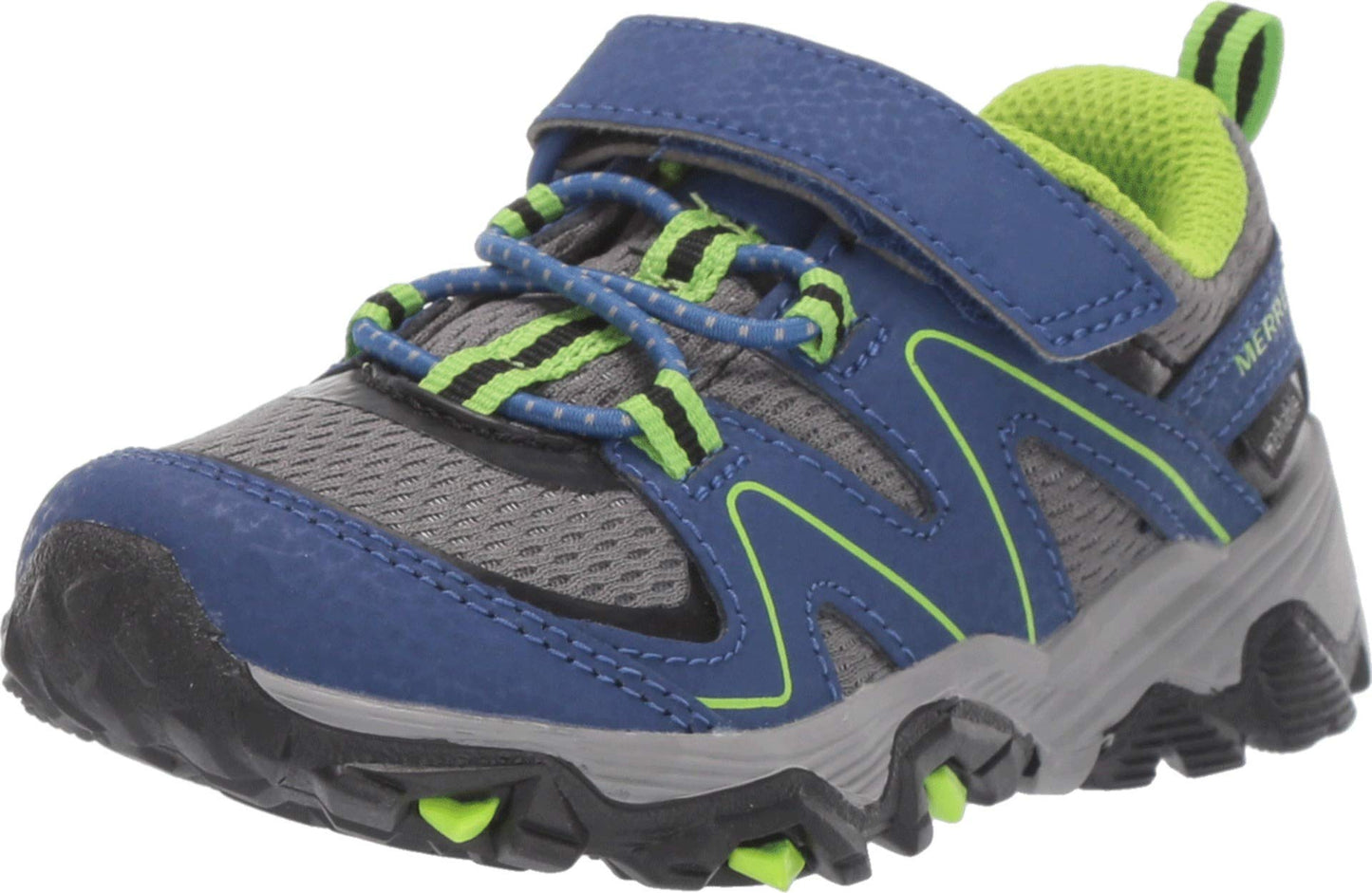 Merrell Boy's Trail Quest Shoe, Blue/Green, 1 W US Big Kid