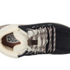 HEYDUDE Women's Wendy Peak Apres Suede Cozstit Black/Tan 9 Medium