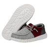 HEYDUDE Wally Toddler Tri Varsity Crimson Size C6 | Boy's Shoes | Boy's Slip On Loafers | Comfortable & Light-Weight