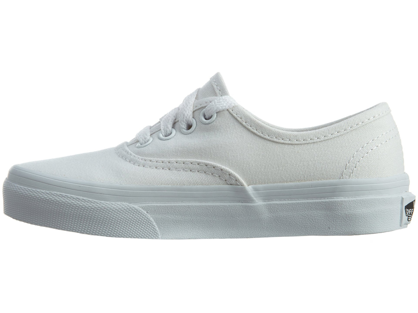 Vans VN-0WWXENS: Kids Authentic Skate True White Sneaker (3 M US Little Kid)