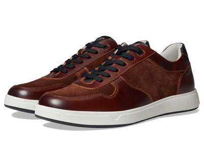 Florsheim Heist 6-Eye Lace-Up Sneaker Cognac Smooth/Cognac Suede/Black Smooth 11 M (D)