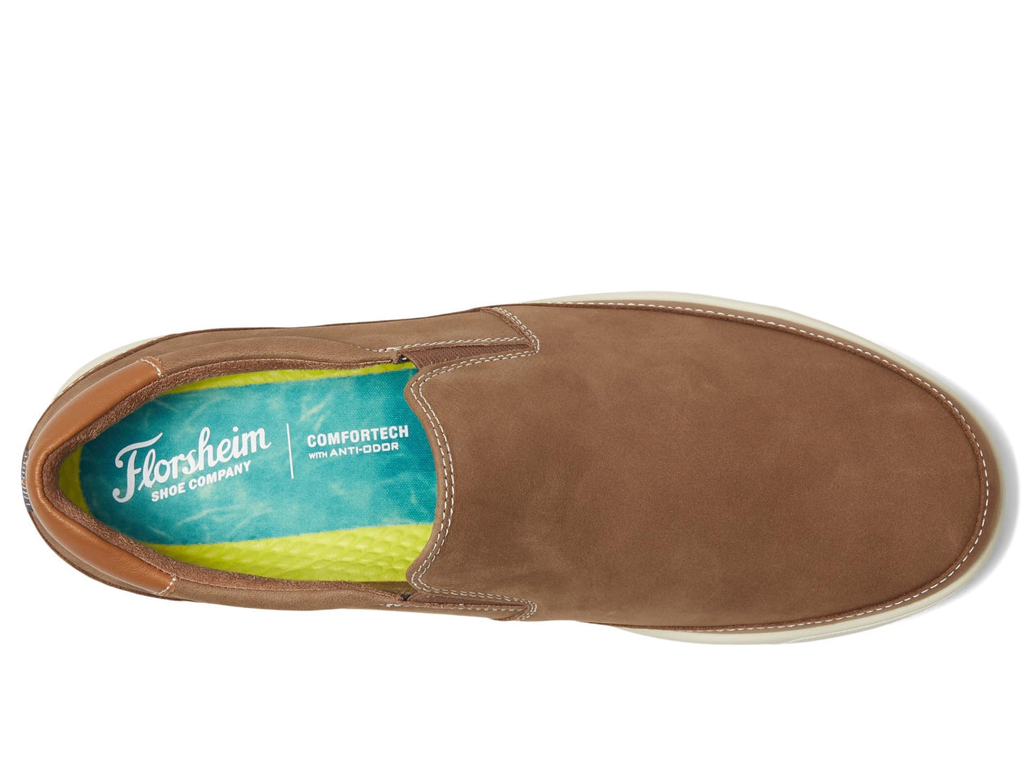 Florsheim Men's Crossover Double Gore Slip-On, Mushroom, 12 W