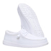 HEYDUDE Men's Wally-Funk Mono White Size 4 | Men's Shoes | Men Slip-on Loafers | Comfortable & Light-Weight