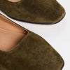 Madewell Women's Greta Suede Ballet Flats, Shaded Olive, 6 Medium US