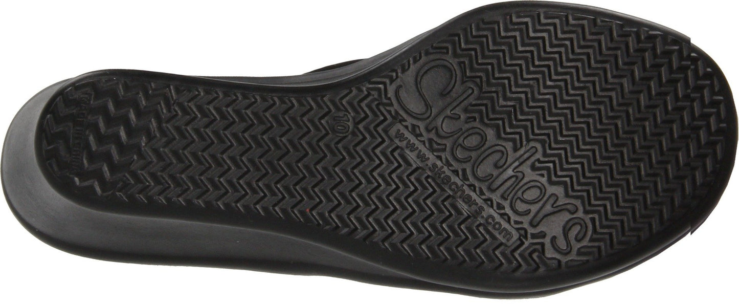 Skechers Cali Women's Rumblers-Beautiful People Wedge Sandal,Black,7 M US