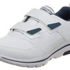 Skechers Men's Gowalk - Athletic Hook and Loop Walking Shoes | Two Strap Sneakers | Air-cooled Foam, White/Navy, 11 X-Wide
