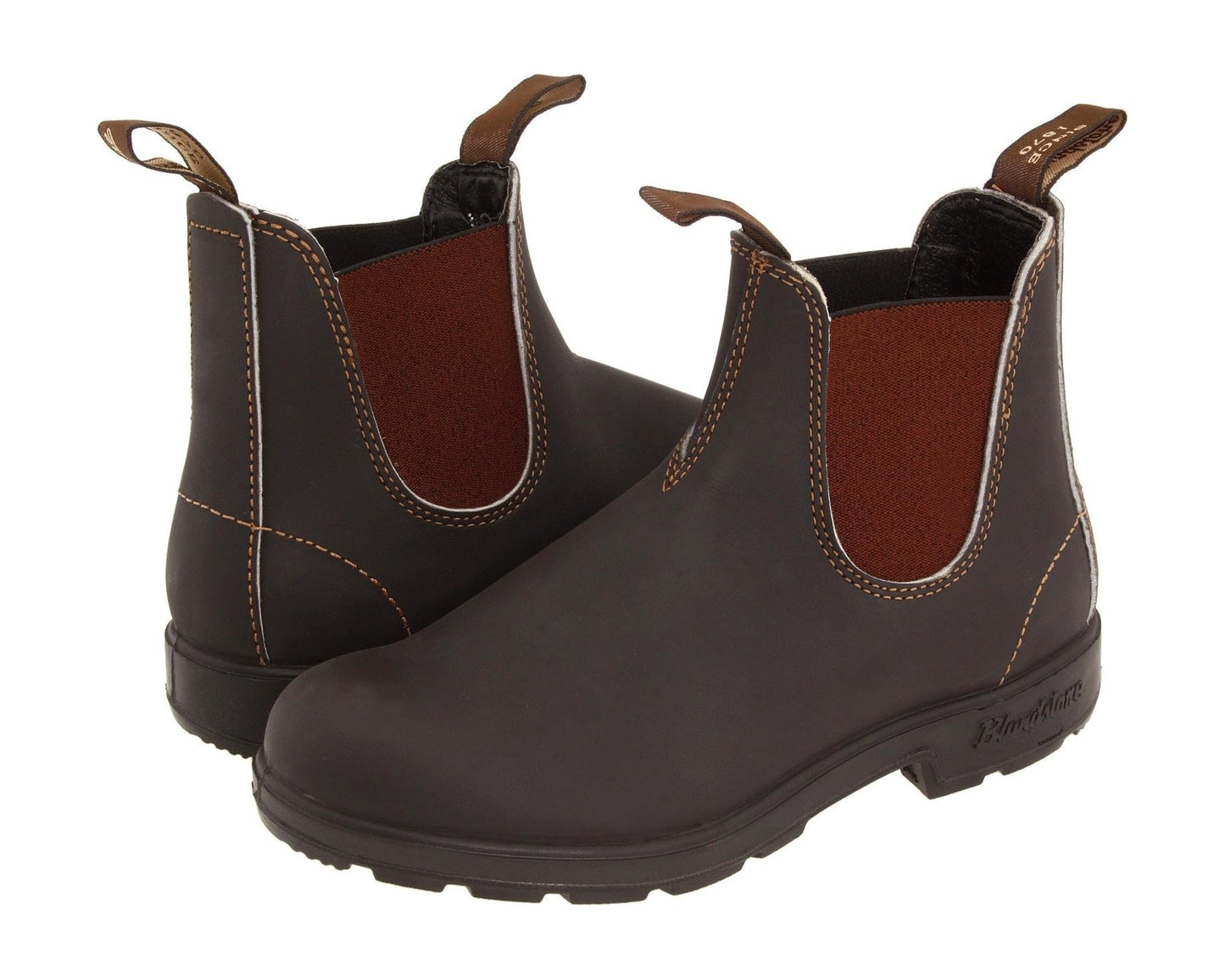 Blundstone Unisex-Adult Premium Leather Suede Nubuck Classic Chelsea Boots (Stout Brown 500, US Footwear Size System, Adult, Women, Numeric, Medium, 7)