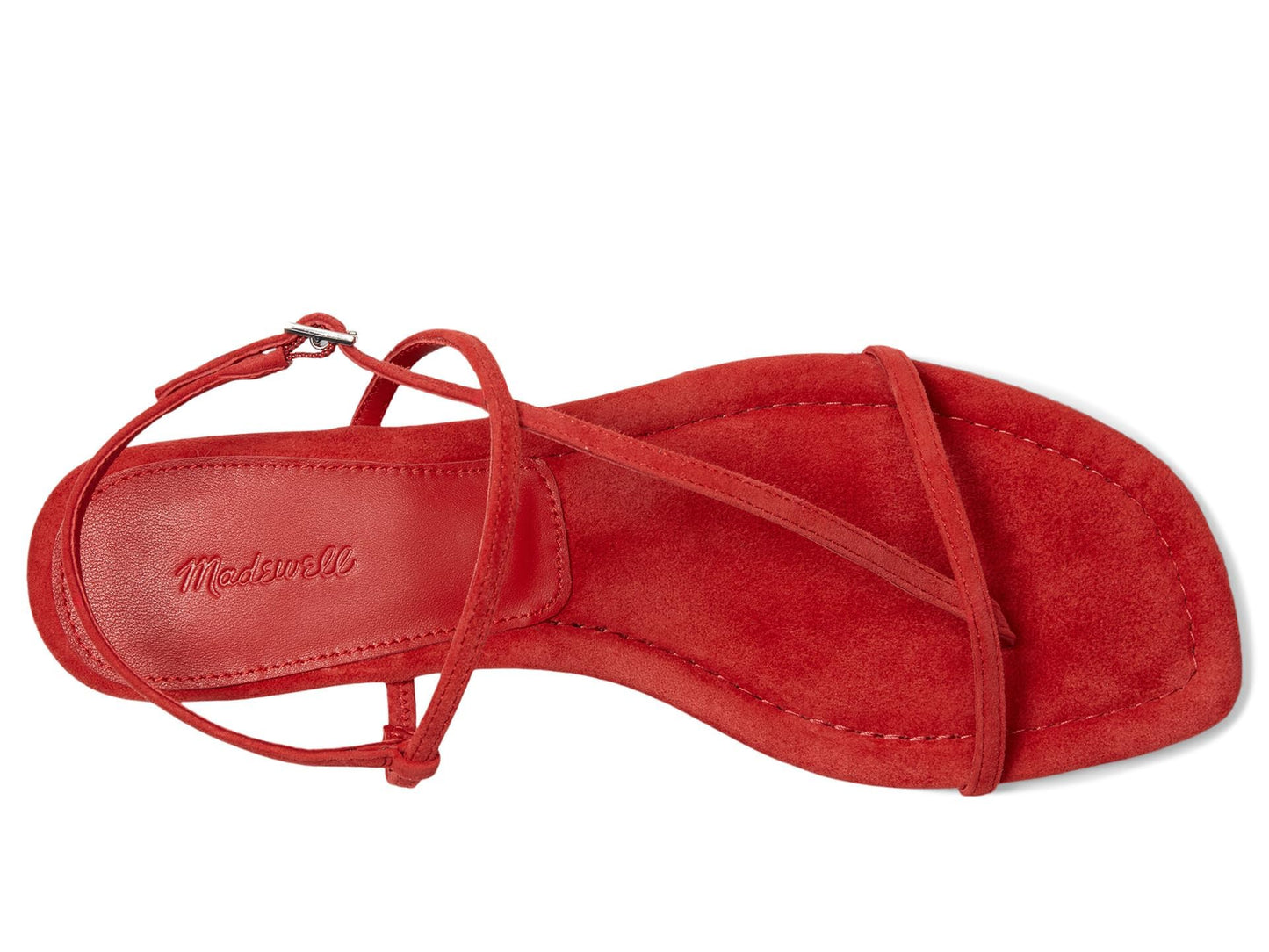 Madewell Women's Tonio Strappy Sandal, Bandana Red, 7.5 Medium
