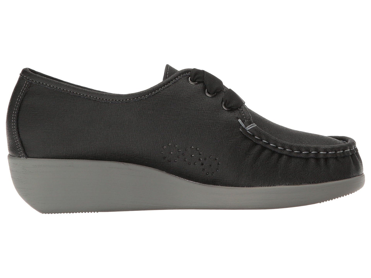 SAS Bounce Lace Up Comfort Moc Raven 8.5 N - Narrow (AA)