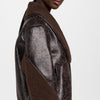 [BLANKNYC] Women's Sweet Talker Bomber Jacket, Brown Combo, M