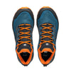 SCARPA Men's Rush 2 GTX Waterproof Gore-Tex Shoes for Hiking - Cosmic Blue/Orange - 10.5-11 Women/9.5-10 Men